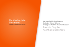 Transfer-Tag der Nachhaltigkeit 2025: Prof. Dr. Michael Boecker, Die Sustainable Development Goals der United Nations