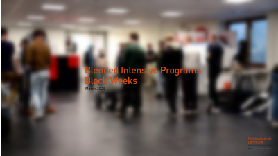 Blended Intensive Programs Block Weeks March 2025
