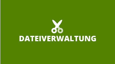 Camtasia-Shorts: Dateiverwaltung