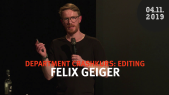 Department Crashkurs // Editing - Felix Geiger
