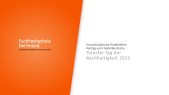 Transfer-Tag der Nachhaltigkeit 2025: Friederike Asche, Transdisziplinäre Projektlehre