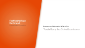 Schreibzentrum: Erstsemesterinformation Wintersemester 2024/2025