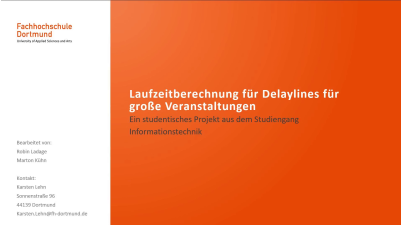Laufzeitberechnung für Delaylines